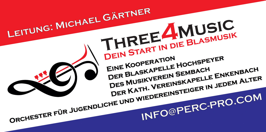 Three4music – Dein Start in die Blasmusik